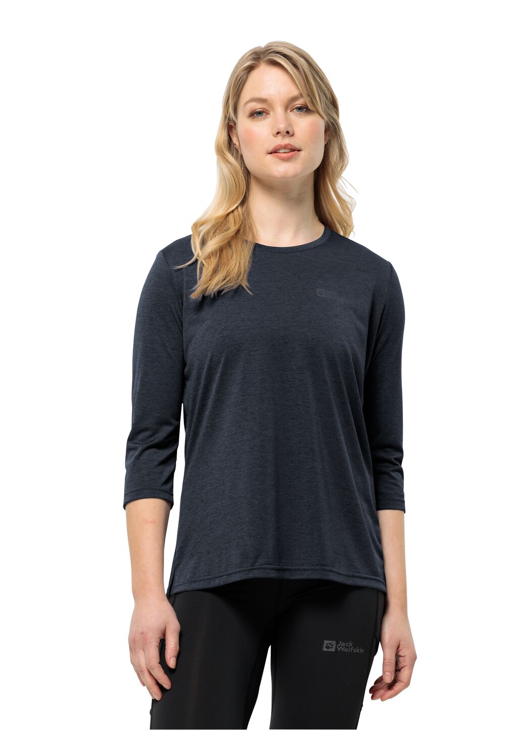 Jack Wolfskin Funktionsshirt Damen Crosstrail 3/4 T-Shirt Women S blau night blue von Jack Wolfskin