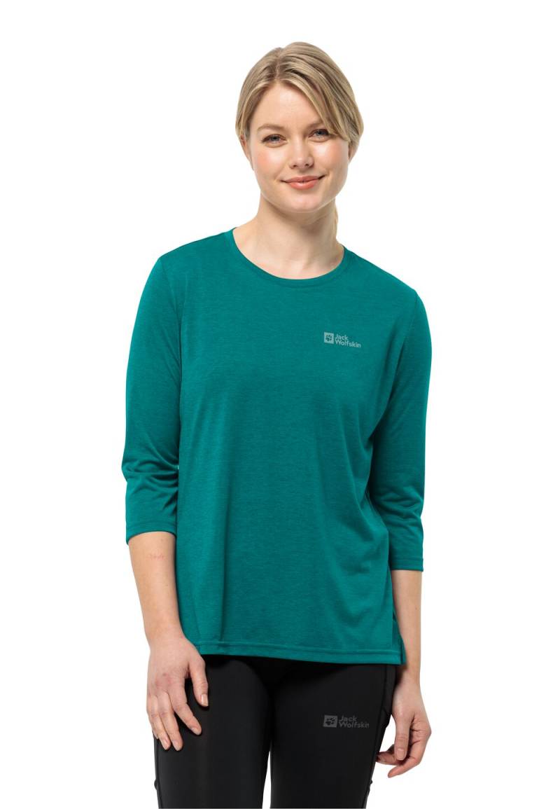 Jack Wolfskin Funktionsshirt Damen Crosstrail 3/4 T-Shirt Women S petrol petrol von Jack Wolfskin