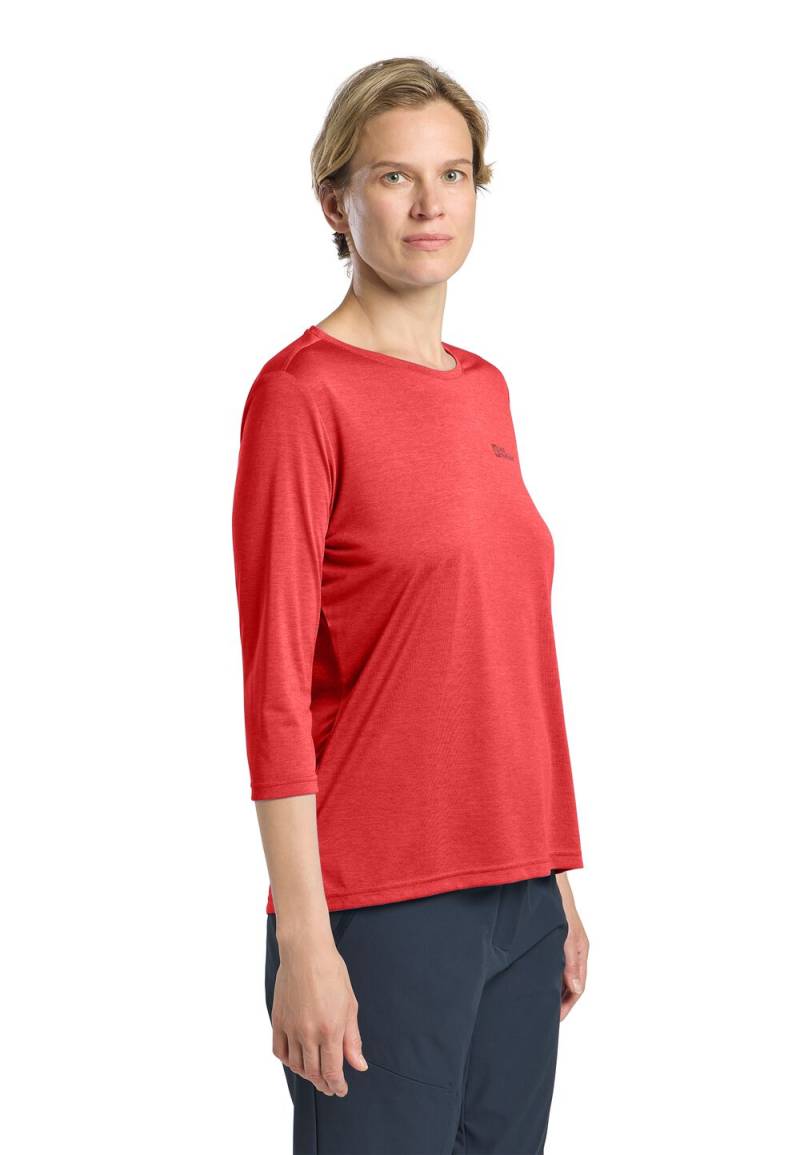 Jack Wolfskin Funktionsshirt Damen Crosstrail 3|4 T-Shirt Women XL vibrant red Vibrant Red von Jack Wolfskin