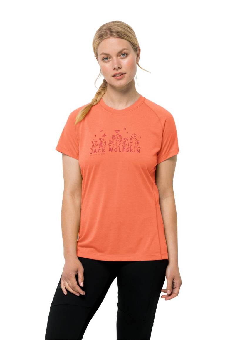 Jack Wolfskin Morobbia Vent Support System T-Shirt Women XS guave guave von Jack Wolfskin