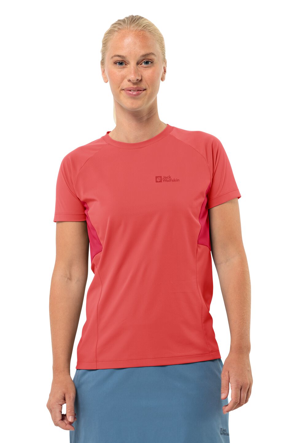 Jack Wolfskin Funktionsshirt Damen Narrows T-Shirt Women XL rot vibrant red von Jack Wolfskin