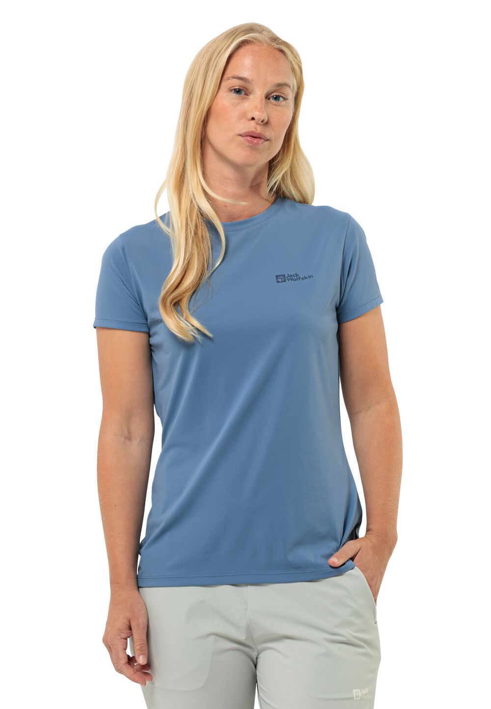 Jack Wolfskin Funktionsshirt Damen Prelight Trail T-Shirt Women M elemental blue elemental blue von Jack Wolfskin