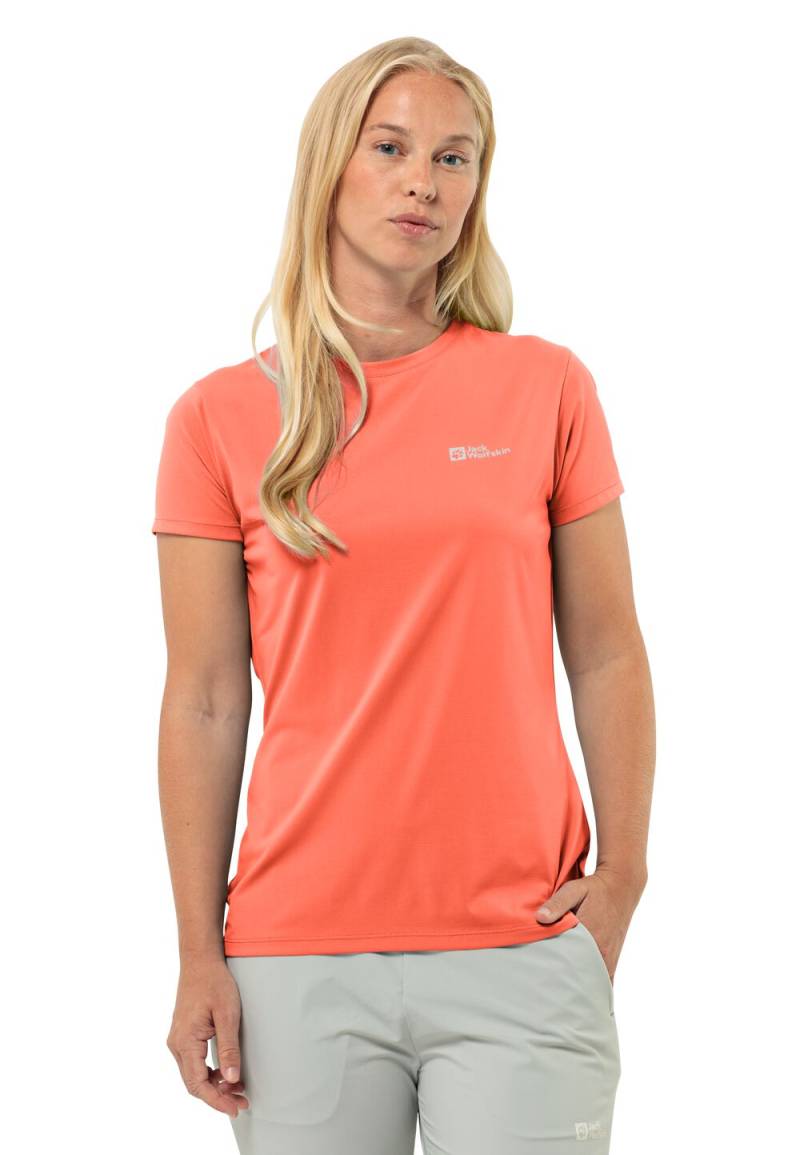 Jack Wolfskin Funktionsshirt Damen Prelight Trail T-Shirt Women M rot digital orange von Jack Wolfskin