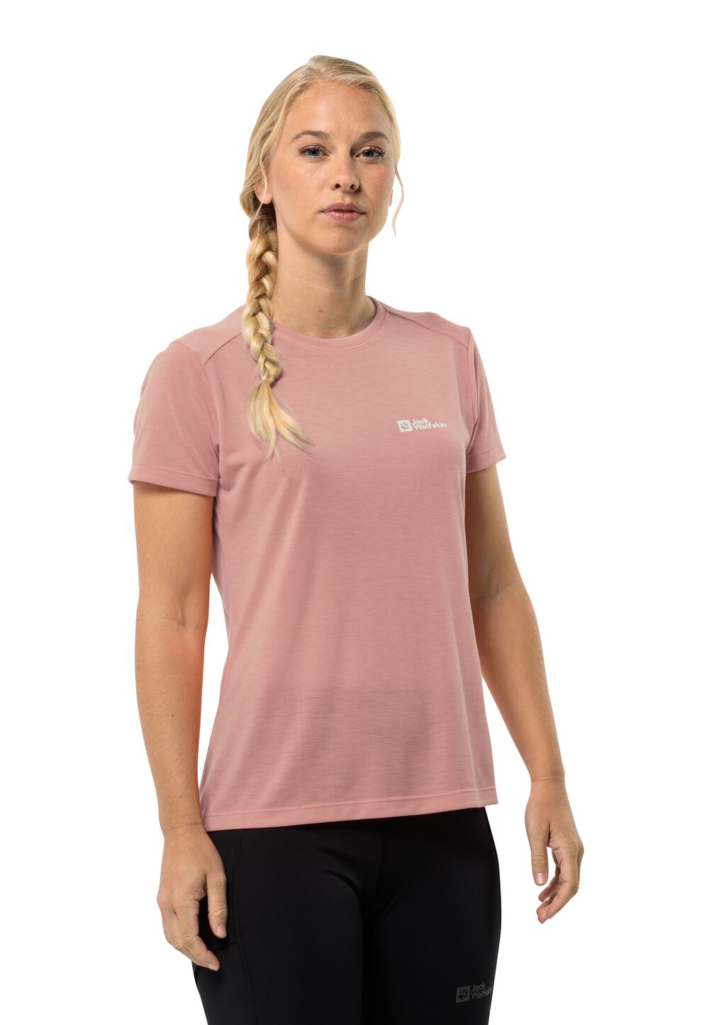 Jack Wolfskin Funktionsshirt Damen Vonnan S/S T-Shirt Women M braun rose dawn von Jack Wolfskin