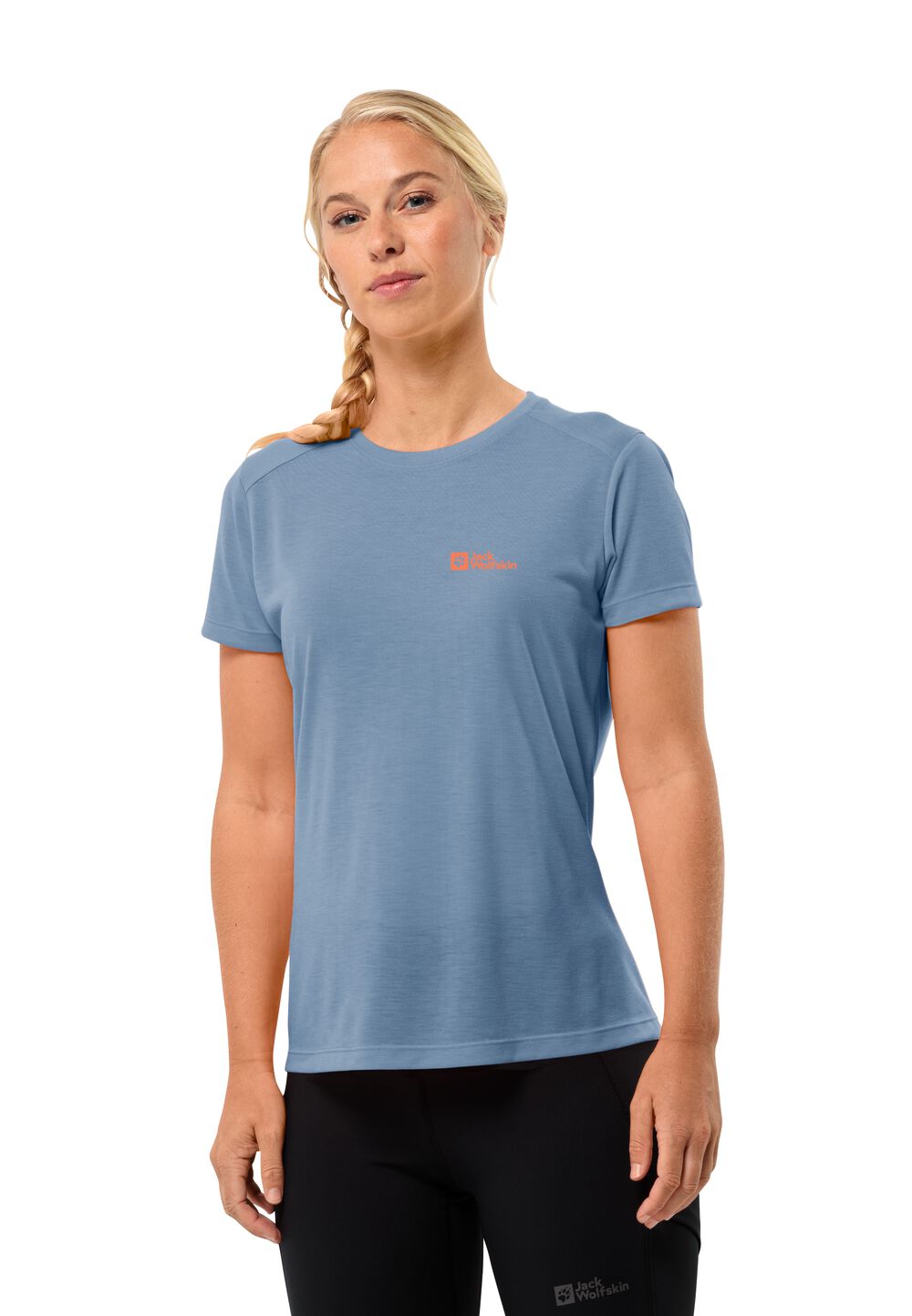 Jack Wolfskin Funktionsshirt Damen Vonnan S/S T-Shirt Women M elemental blue elemental blue von Jack Wolfskin