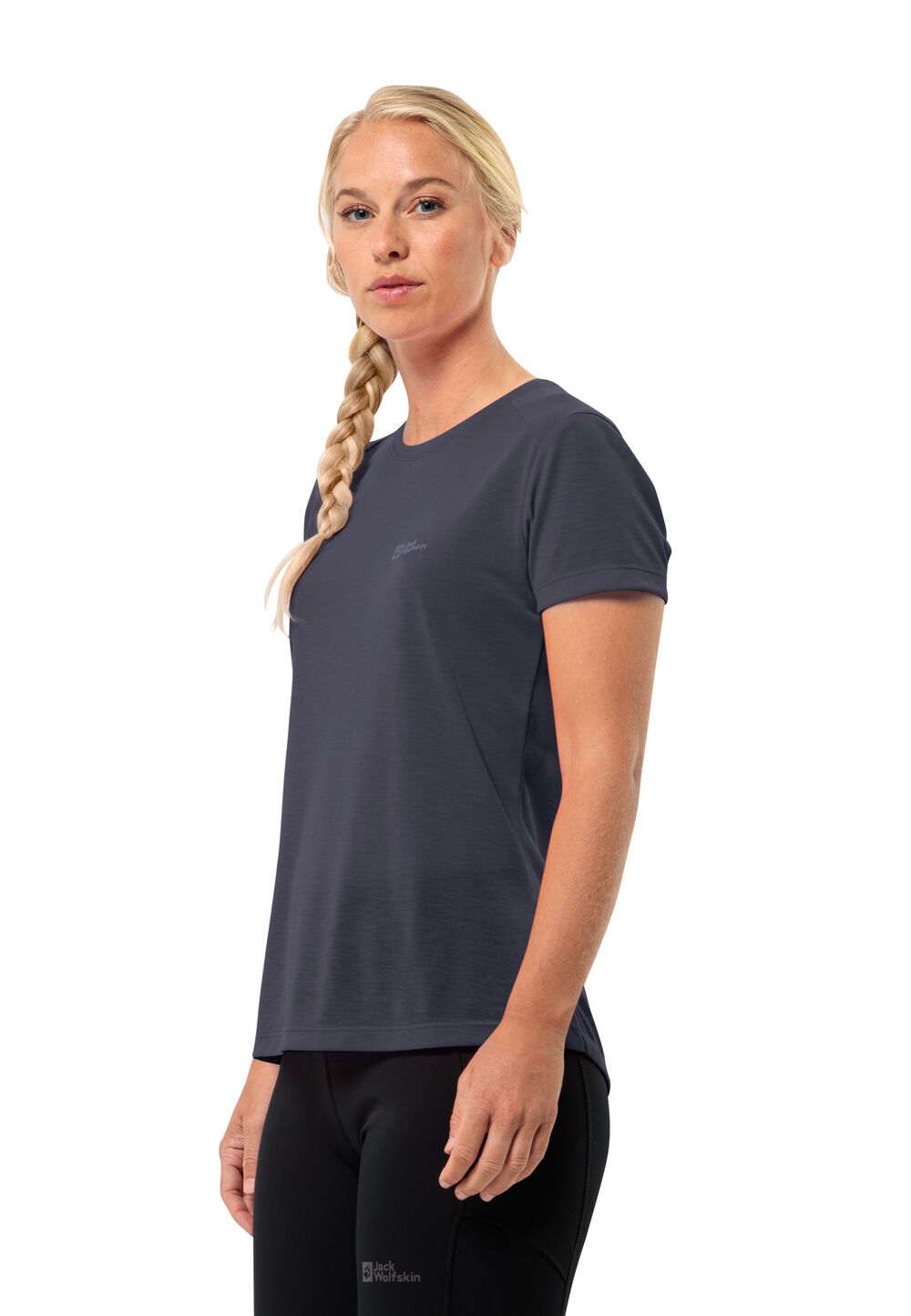 Jack Wolfskin Funktionsshirt Damen Vonnan S/S T-Shirt Women M graphite graphite von Jack Wolfskin