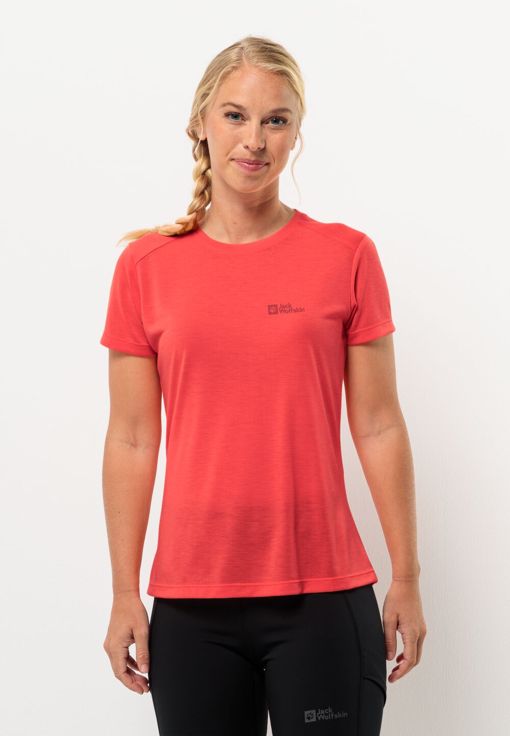 Jack Wolfskin Funktionsshirt Damen Vonnan S/S T-Shirt Women S rot vibrant red von Jack Wolfskin