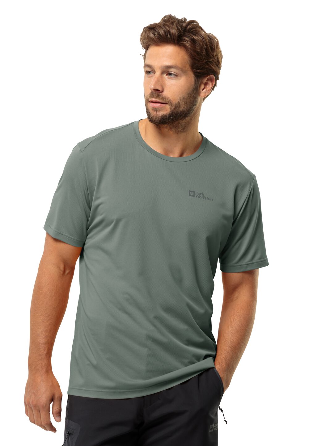 Jack Wolfskin Funktionsshirt Herren Delgami S/S Men S hedge green hedge green von Jack Wolfskin