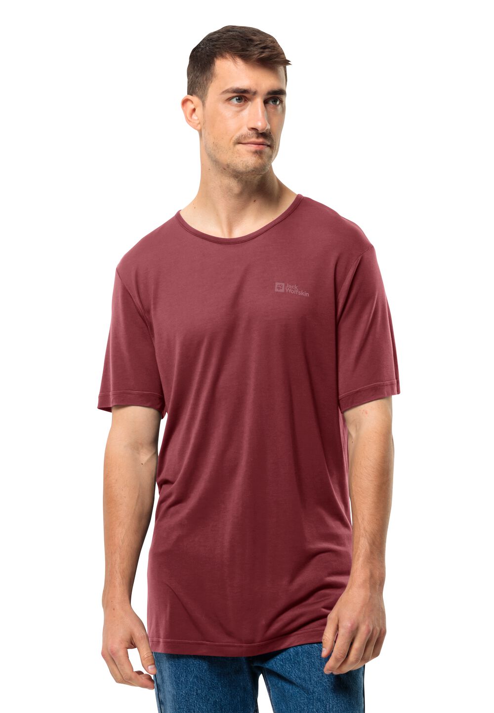 Jack Wolfskin Funktionsshirt Herren Mola T-Shirt Men L violett deep ruby von Jack Wolfskin