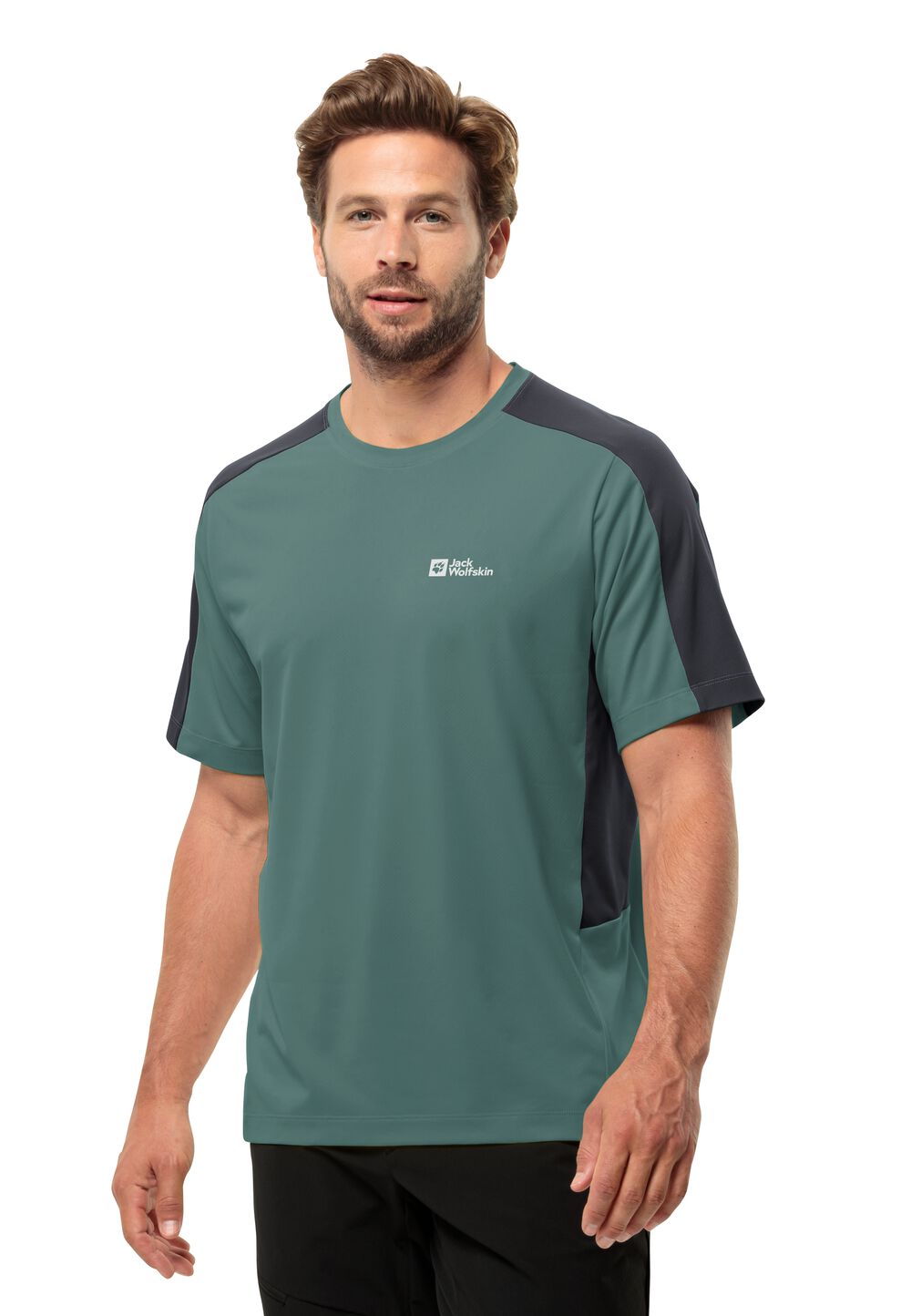 Jack Wolfskin Funktionsshirt Herren Narrows T-Shirt Men L jade green jade green von Jack Wolfskin