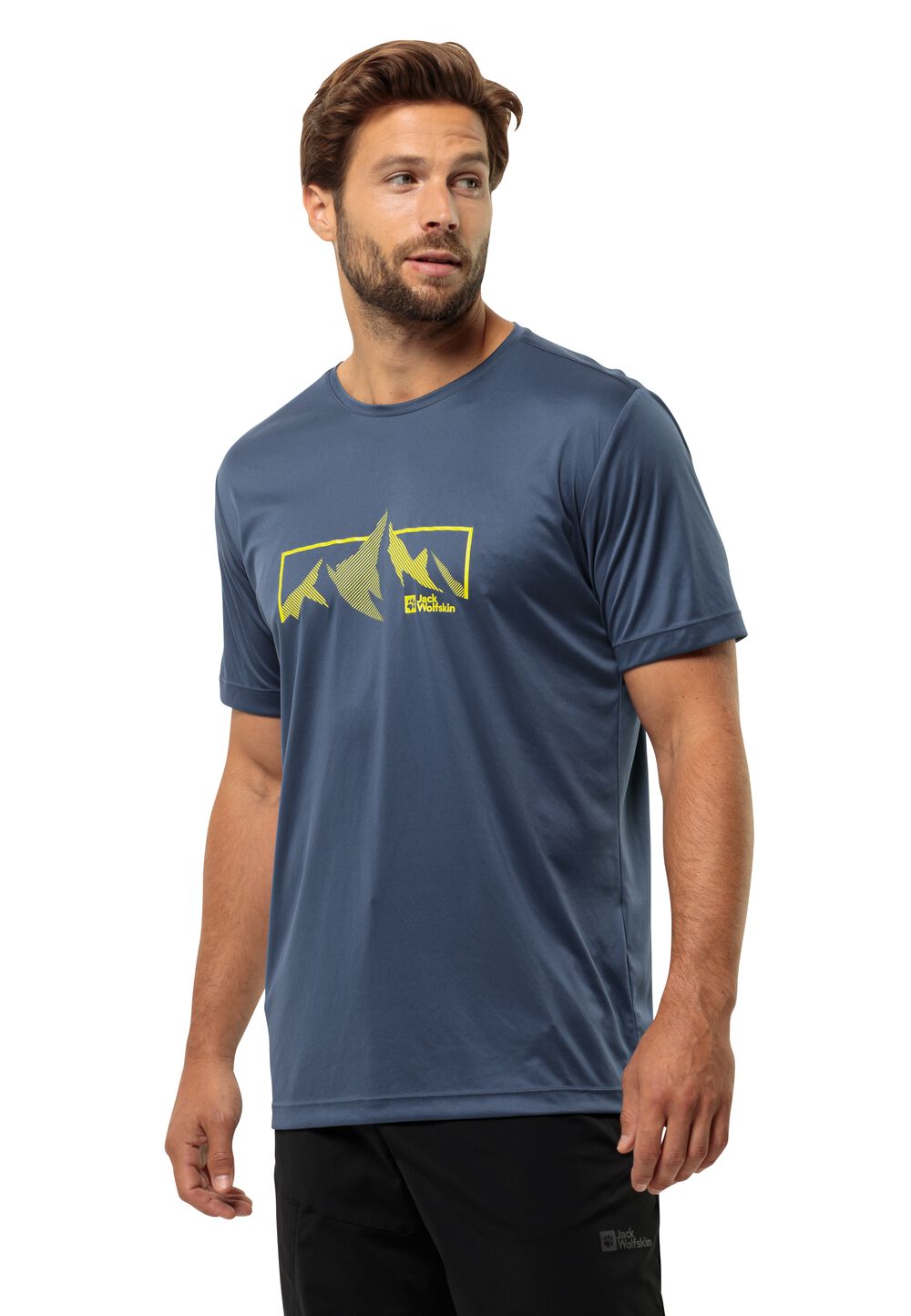 Jack Wolfskin Funktionsshirt Herren Peak Graphic T-Shirt Men L evening sky evening sky von Jack Wolfskin