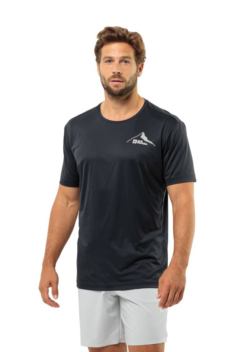 Jack Wolfskin Funktionsshirt Herren Peak Graphic T-Shirt Men S phantom Phantom von Jack Wolfskin