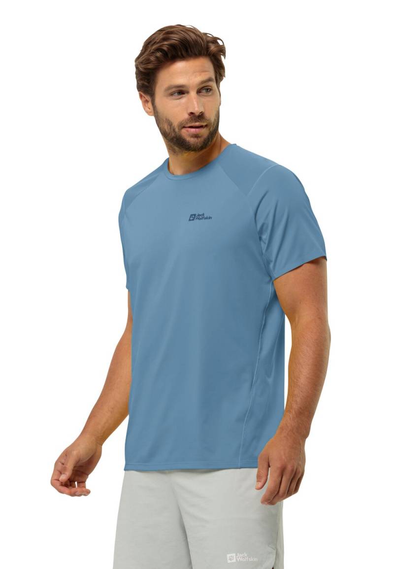 Jack Wolfskin Funktionsshirt Herren Prelight Chill T-Shirt Men XL elemental blue Elemental Blue von Jack Wolfskin
