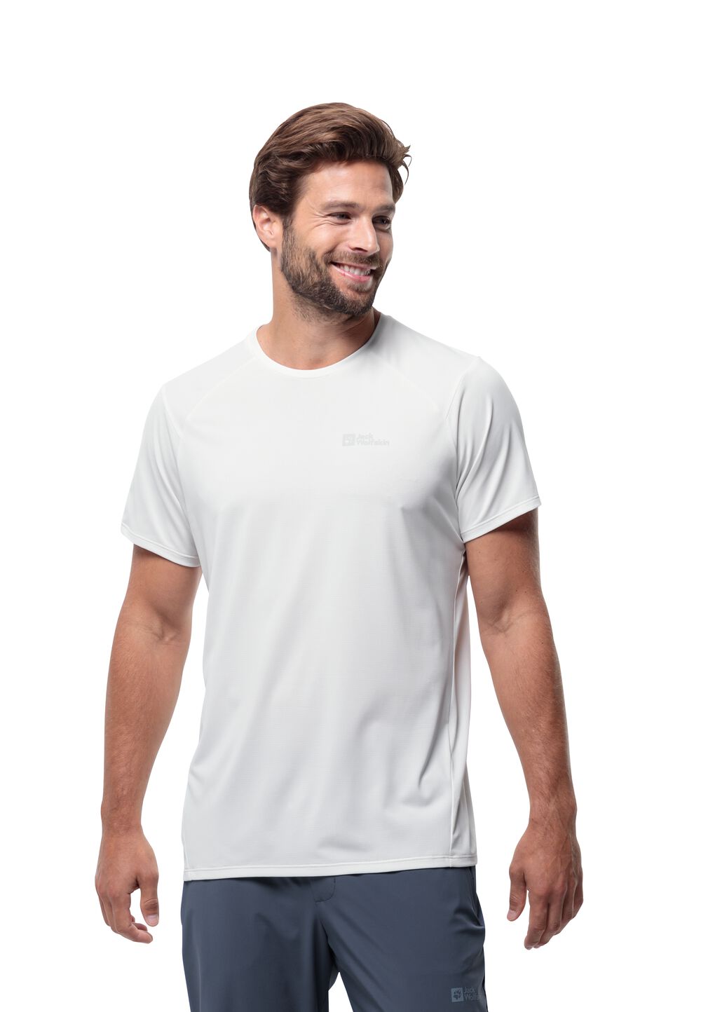 Jack Wolfskin Funktionsshirt Herren Prelight Trail T-Shirt Men XL weiß stark white von Jack Wolfskin