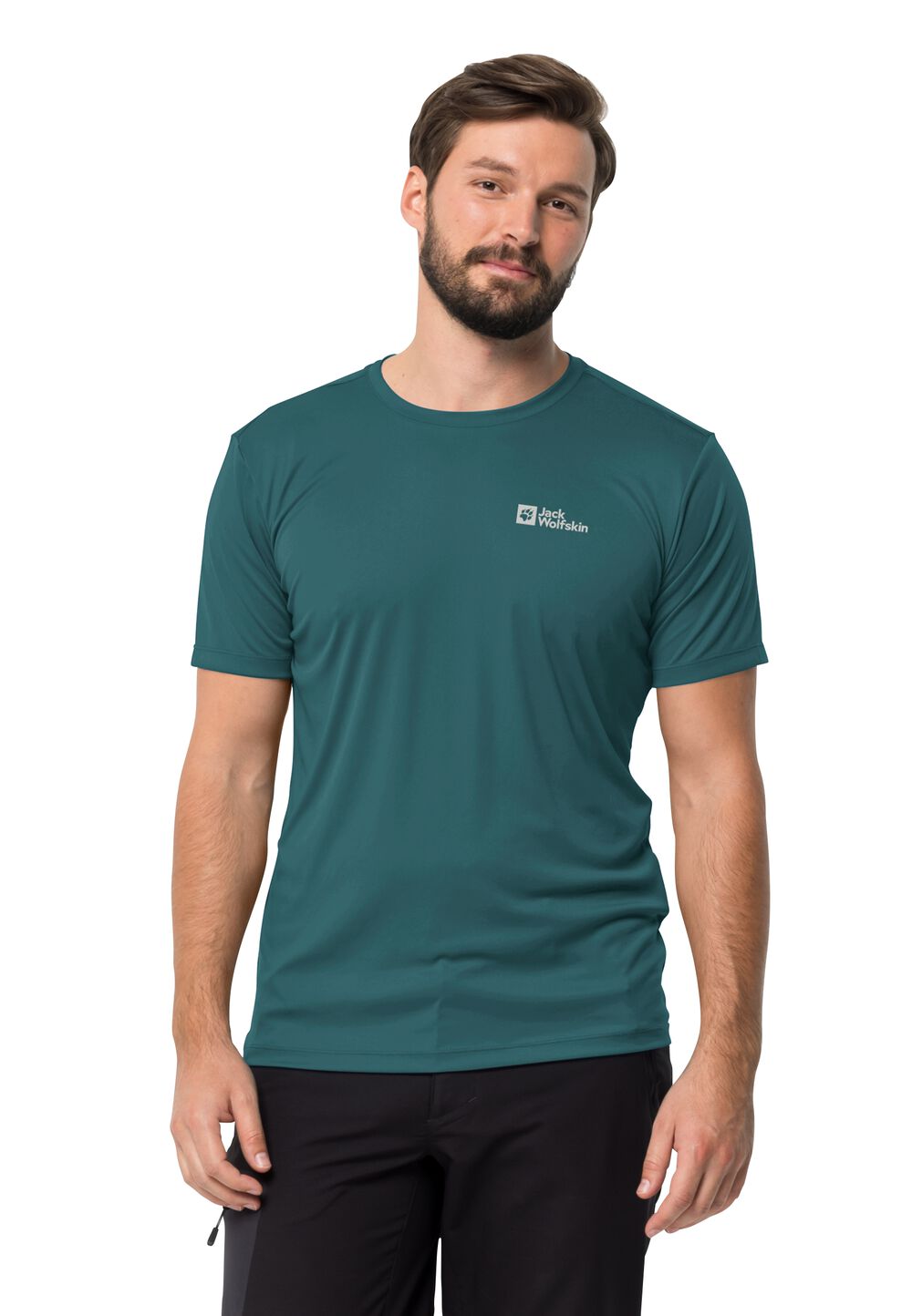 Jack Wolfskin Funktionsshirt Herren Tech T-Shirt Men M emerald emerald von Jack Wolfskin