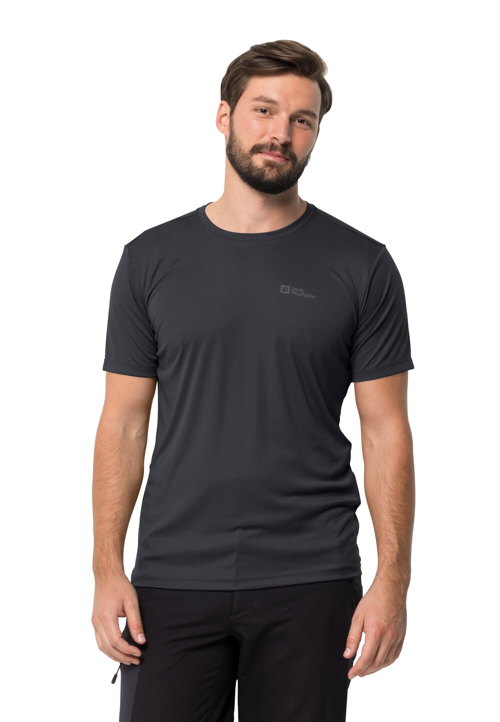 Jack Wolfskin Funktionsshirt Herren Tech T-Shirt Men S phantom phantom von Jack Wolfskin