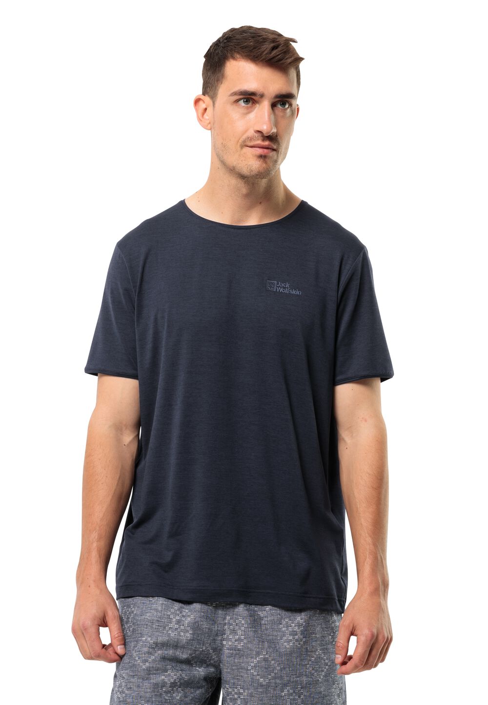 Jack Wolfskin Funktionsshirt Herren Travel T-Shirt Men S blau night blue von Jack Wolfskin