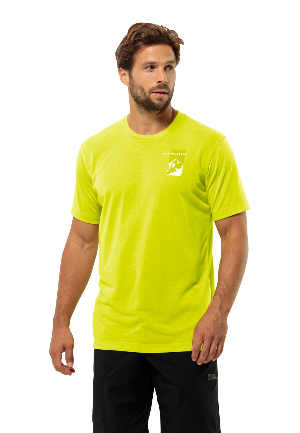 Jack Wolfskin Funktionsshirt Herren Vonnan S/S Graphic T-Shirt Men XL orange firefly von Jack Wolfskin