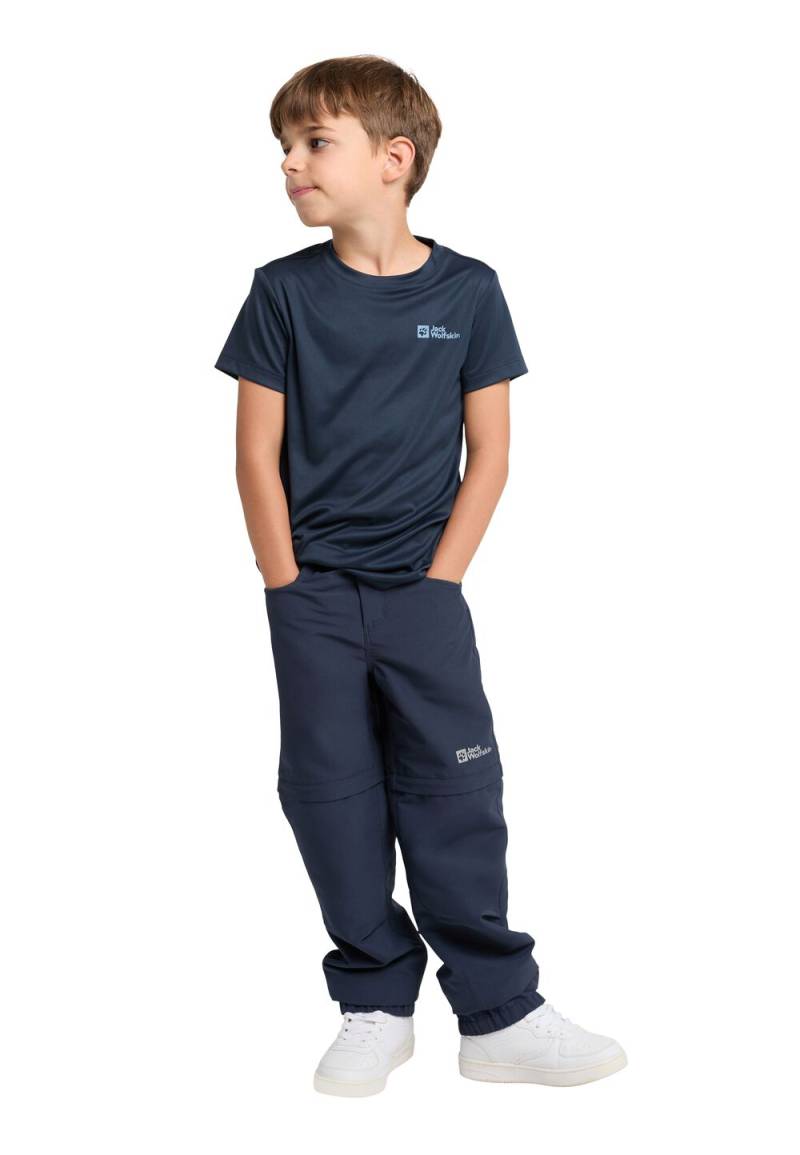 Jack Wolfskin Funktionsshirt Kinder Active Solid T-Shirt Kids 116 blau night blue von Jack Wolfskin