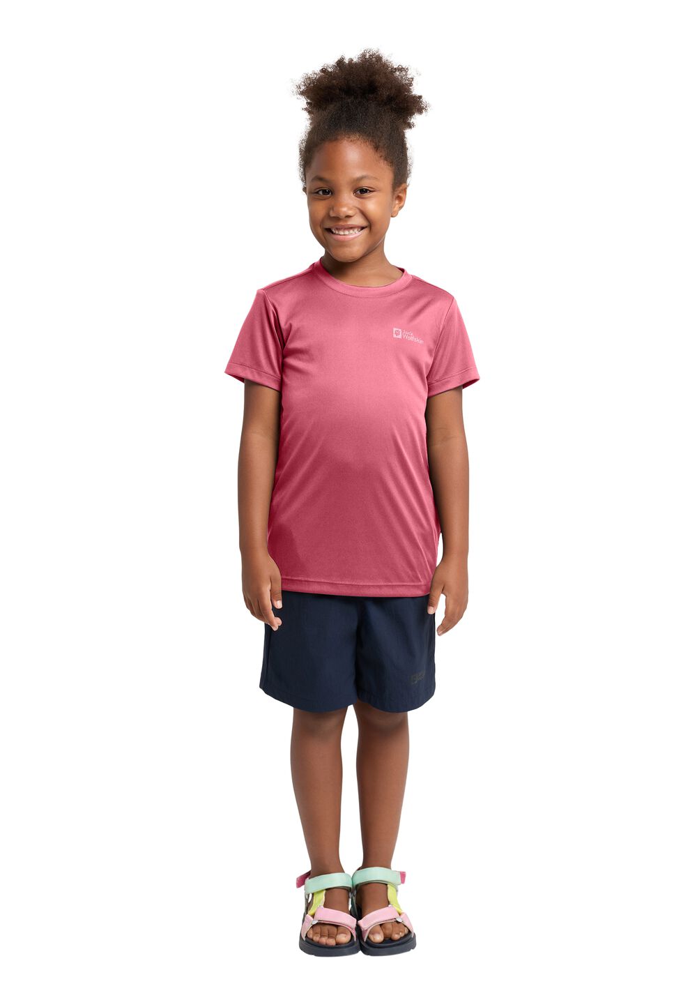 Jack Wolfskin Funktionsshirt Kinder Active Solid T-Shirt Kids 128 soft pink soft pink von Jack Wolfskin
