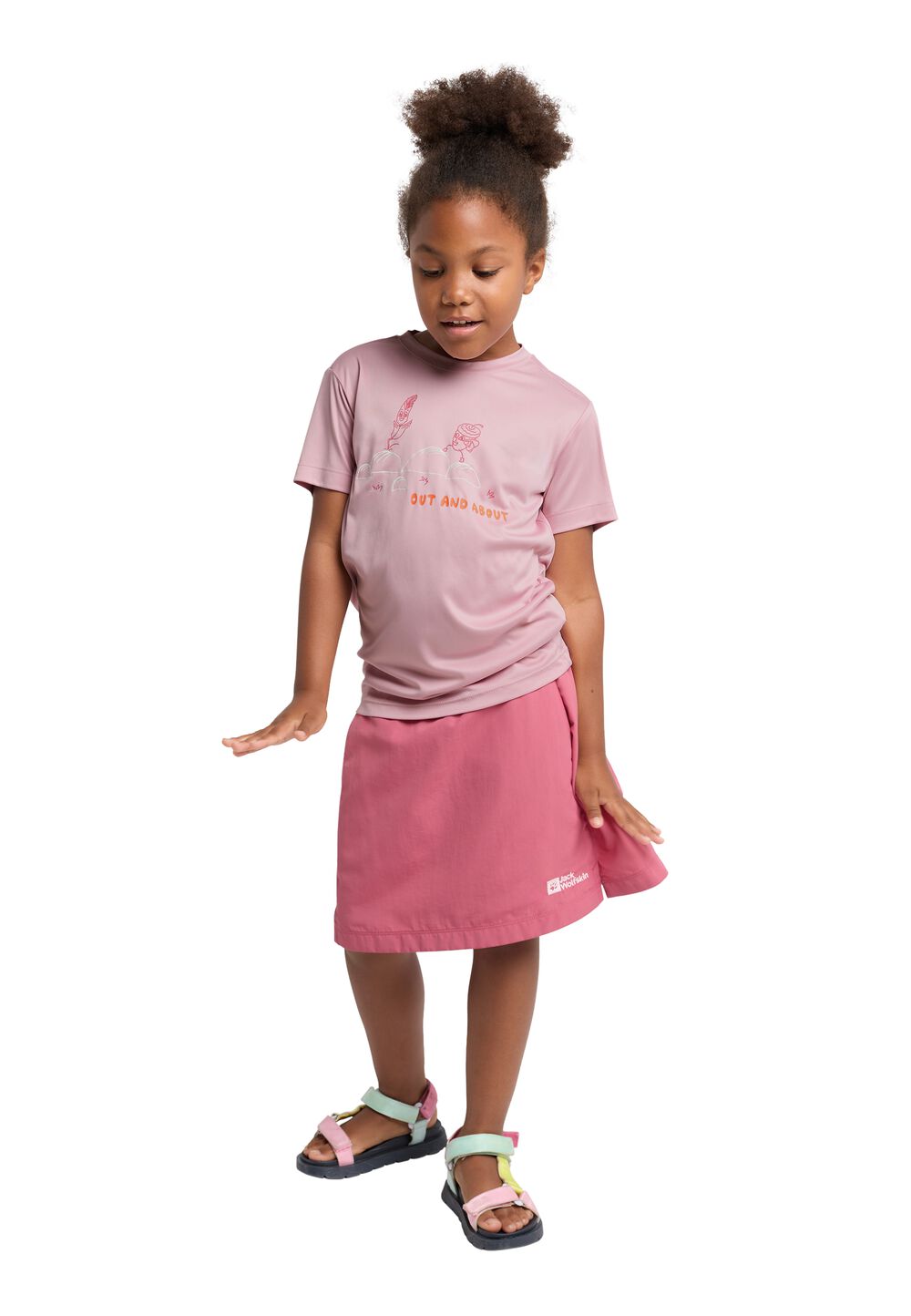 Jack Wolfskin Funktionsshirt Kinder OUT AND About T-Shirt Kids 128 water lily water lily von Jack Wolfskin