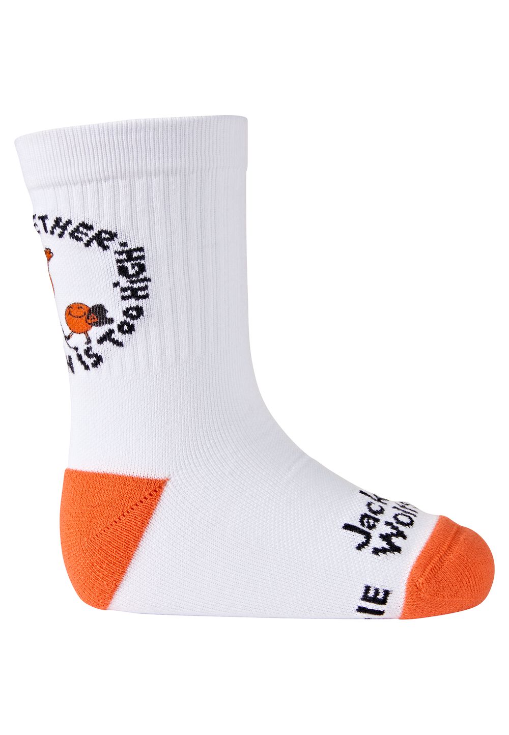 Jack Wolfskin Funktionssocken Kinder Smileyworld Sock CL C Kids 28-30 weiß white/mint leaf von Jack Wolfskin