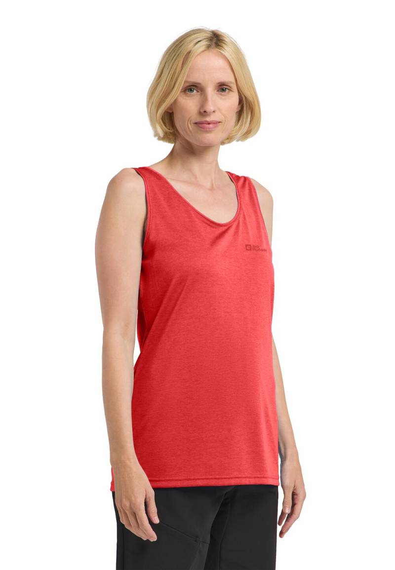 Jack Wolfskin Funktionstop Damen Crosstrail Tank Women XXL vibrant red Vibrant Red von Jack Wolfskin