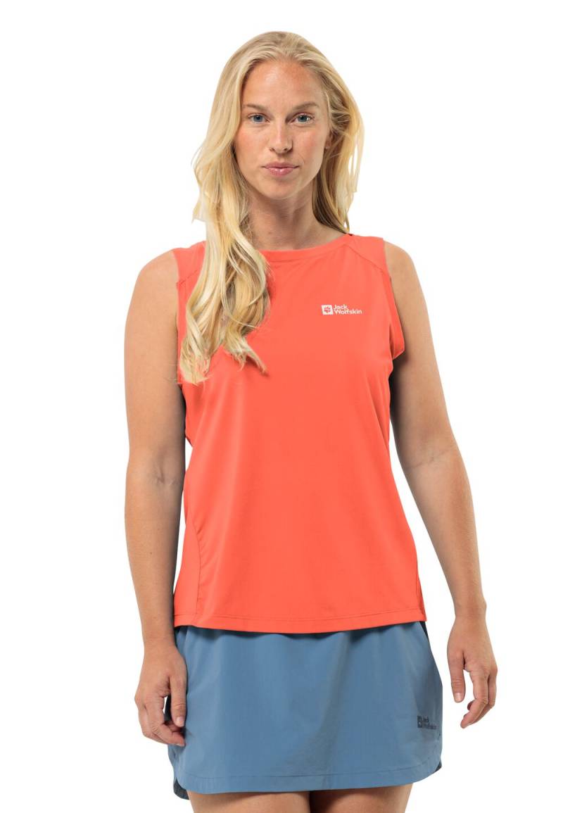 Jack Wolfskin Funktionstop Damen Prelight Chill Tank Women L rot digital orange von Jack Wolfskin