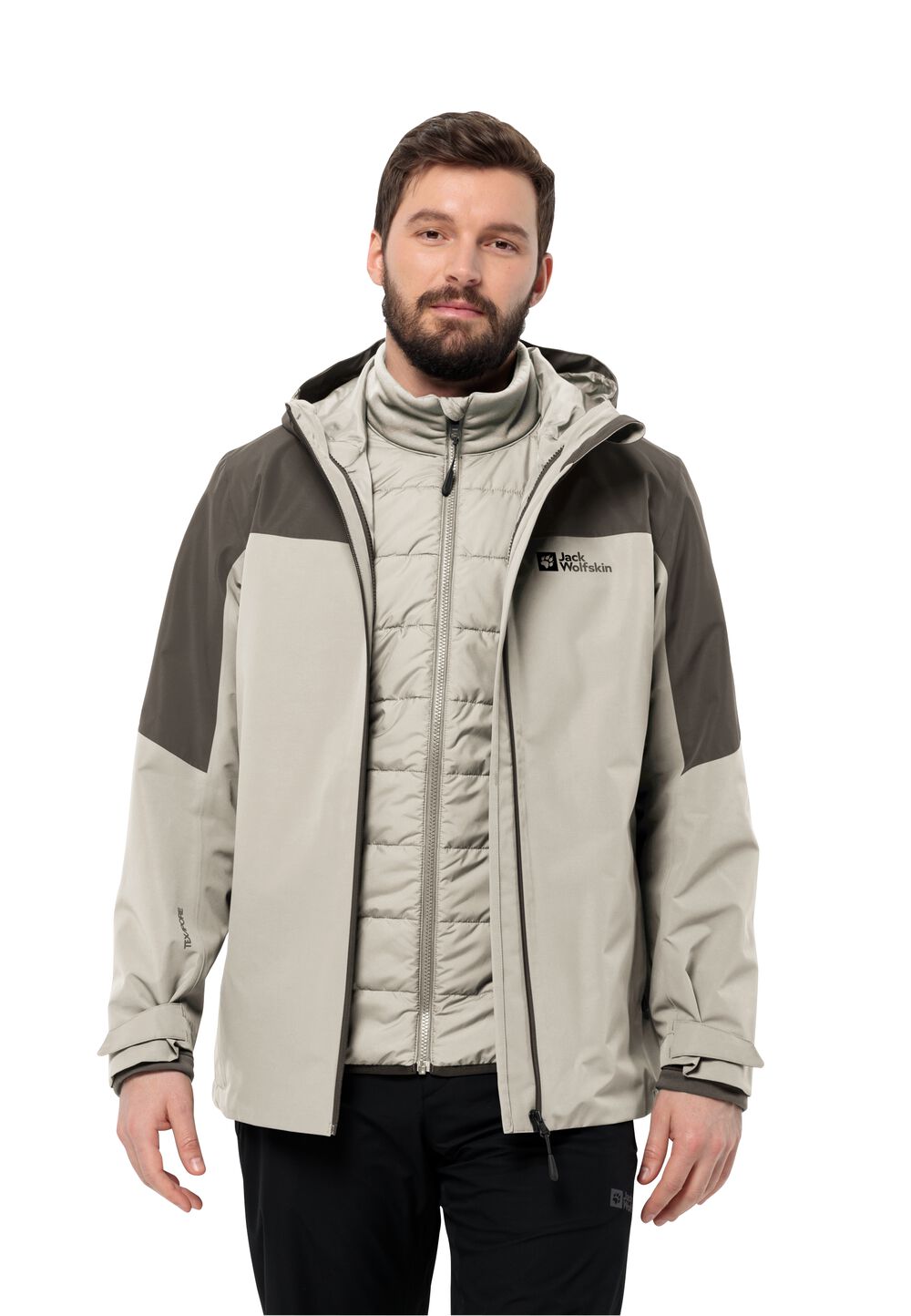 Jack Wolfskin Glaabach 3in1 Jacket Men 2XL seal seal von Jack Wolfskin