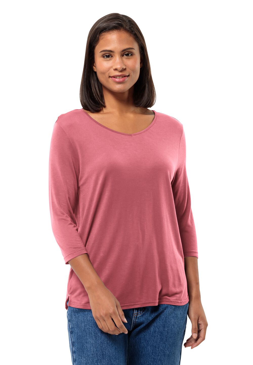 Jack Wolfskin Halbarm Shirt Damen Mola 3/4 T-Shirt Women L soft pink soft pink von Jack Wolfskin