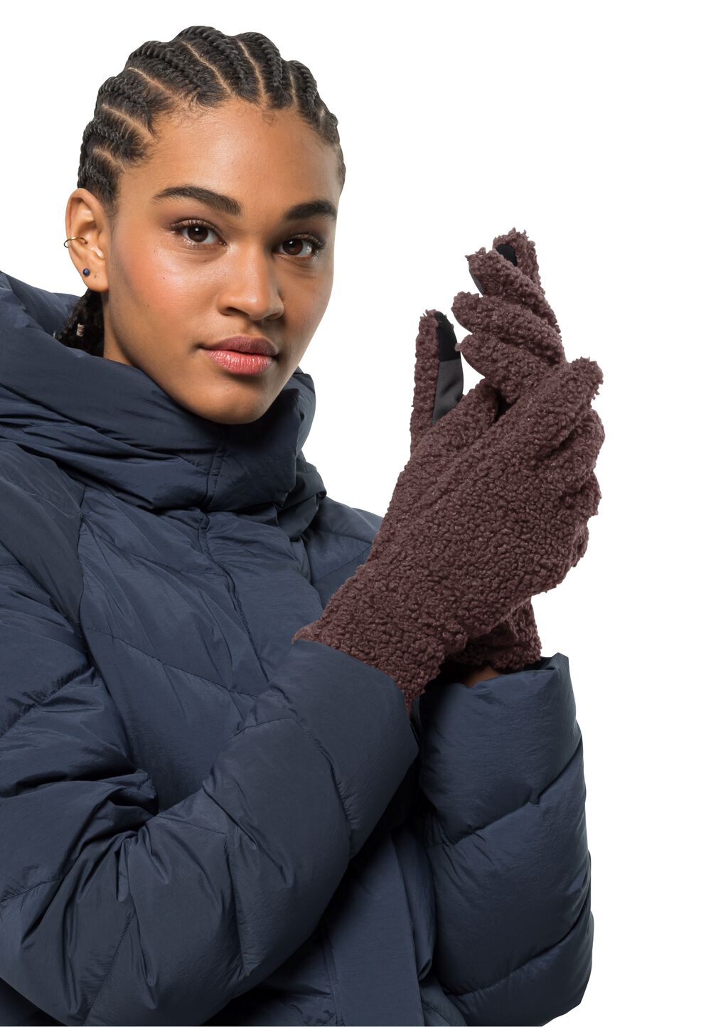 Jack Wolfskin Handschuhe Damen High Curl Glove Women L boysenberry boysenberry von Jack Wolfskin