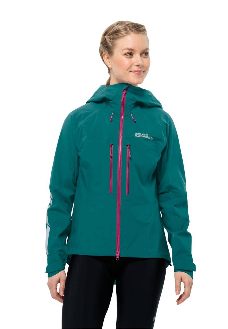 Jack Wolfskin Hardshell Fahrrad-Regenjacke Damen Morobbia 3L Jacket Women XS sea green sea green von Jack Wolfskin