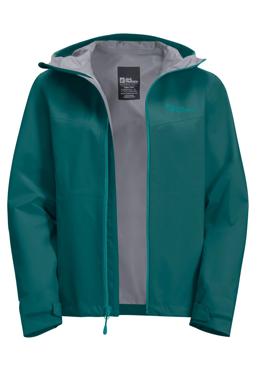 Jack Wolfskin Hardshell-Regenjacke Damen Highest Peak 3L Jacket Women XS sea green sea green von Jack Wolfskin