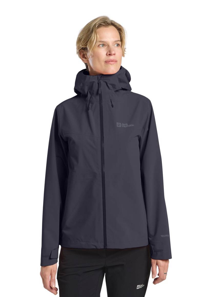 Jack Wolfskin Hardshell-Regenjacke Damen Highest Peak 3L Jacket Women XXL graphite Graphite von Jack Wolfskin