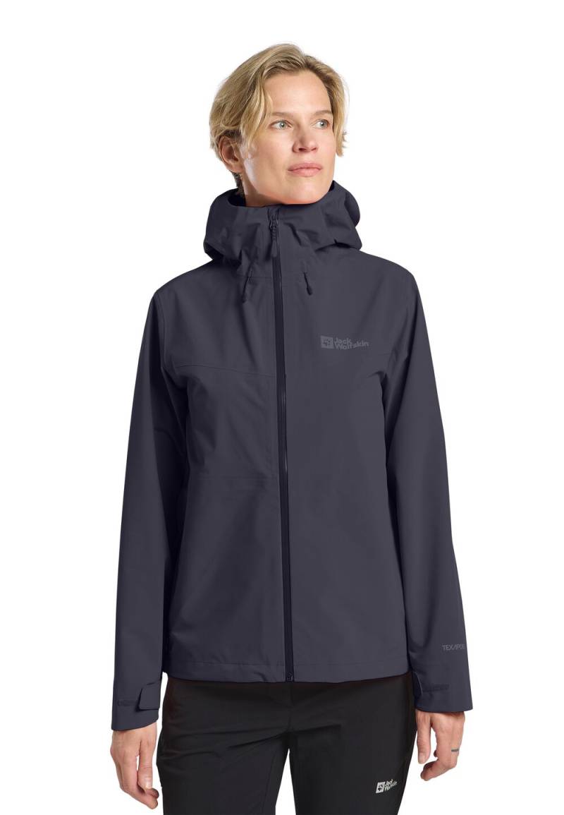 Jack Wolfskin Hardshell-Regenjacke Damen Highest Peak 3L Jacket Women XXL graphite graphite von Jack Wolfskin