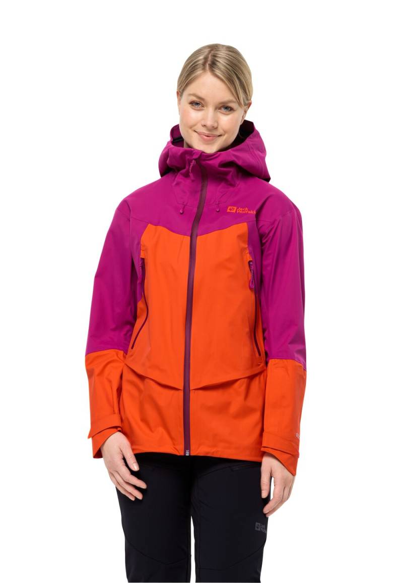 Jack Wolfskin Hardshell Skitouren-Jacke mit RECCO® Ortungssystem Damen Alpspitze Pro 3L Jacket Women XL vibrant orange vibrant orange von Jack Wolfskin