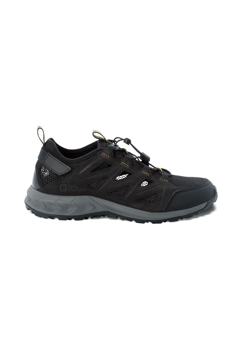 Jack Wolfskin Herren Wanderschuhe Woodland 2 Hybrid Low Men 42.5 schwarz phantom / burly yellow XT von Jack Wolfskin