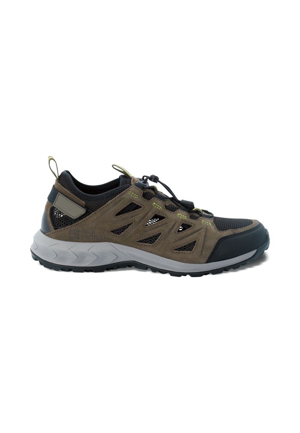 Jack Wolfskin Herren Wanderschuhe Woodland 2 Hybrid Low Men 45 khaki / lime khaki / lime von Jack Wolfskin