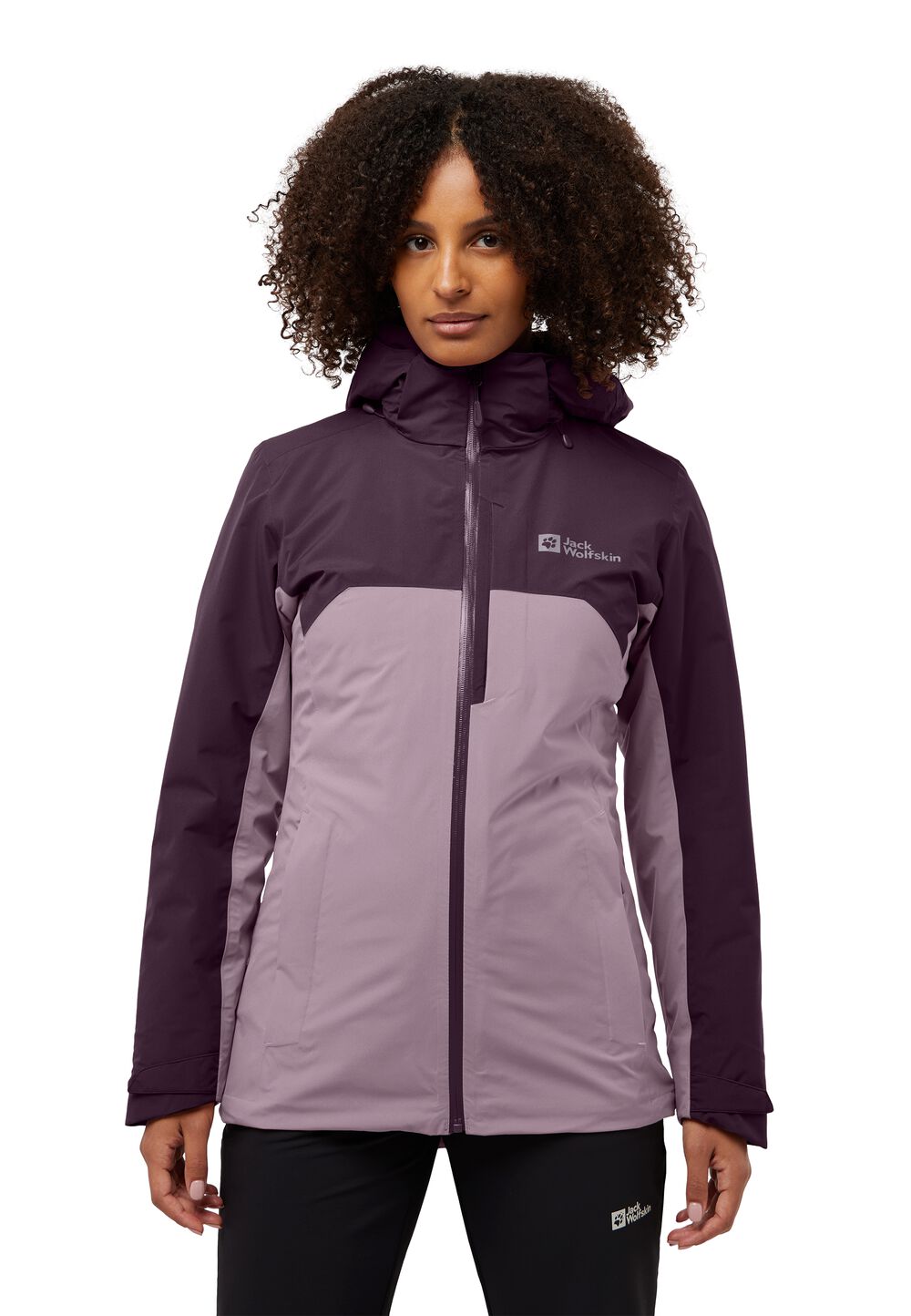 Jack Wolfskin Hunberg 3in1 Jacket Women M wild blossom wild blossom von Jack Wolfskin