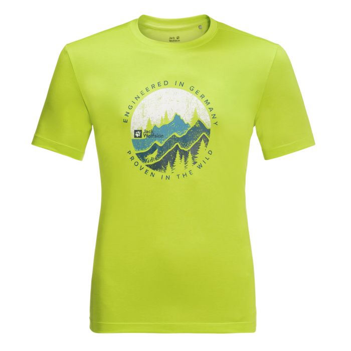 Jack Wolfksin Herren T-Shirt Hiking S/S T M, hellgrün, XL von Jack Wolfskin