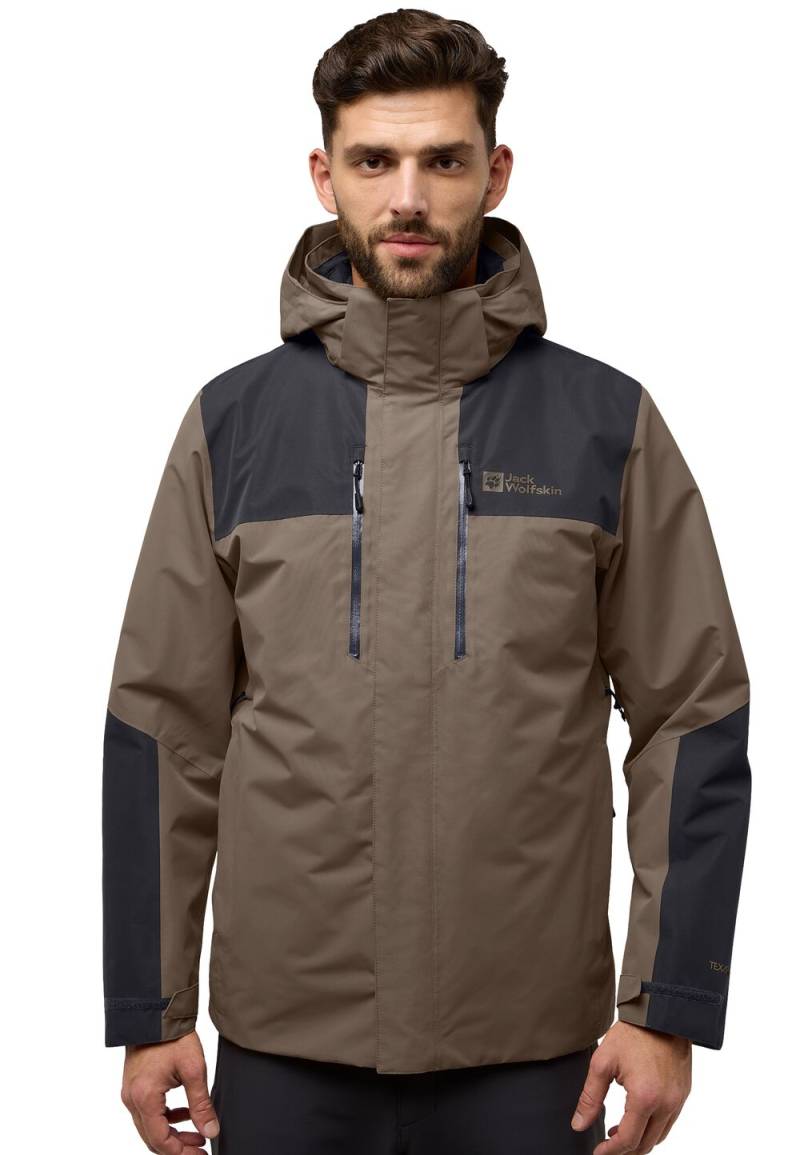 Jack Wolfskin Jasper 3in1 Jacket Men L cold coffee cold coffee von Jack Wolfskin