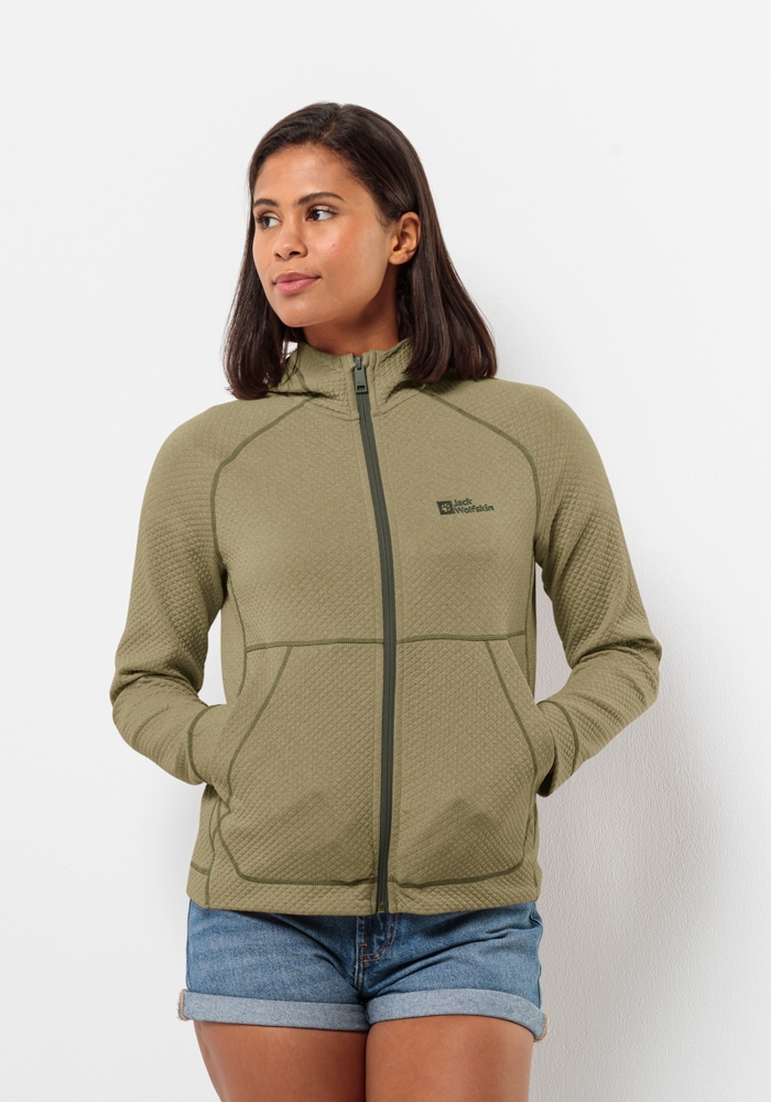 Jack Wolfskin Kapuzenfleecejacke »FERNWEH HOODED JKT W«, mit Kapuze Jack Wolfskin Kapuzenfleecejacke »FERNWEH HOODED JKT W«, mit Kapuze von Jack Wolfskin