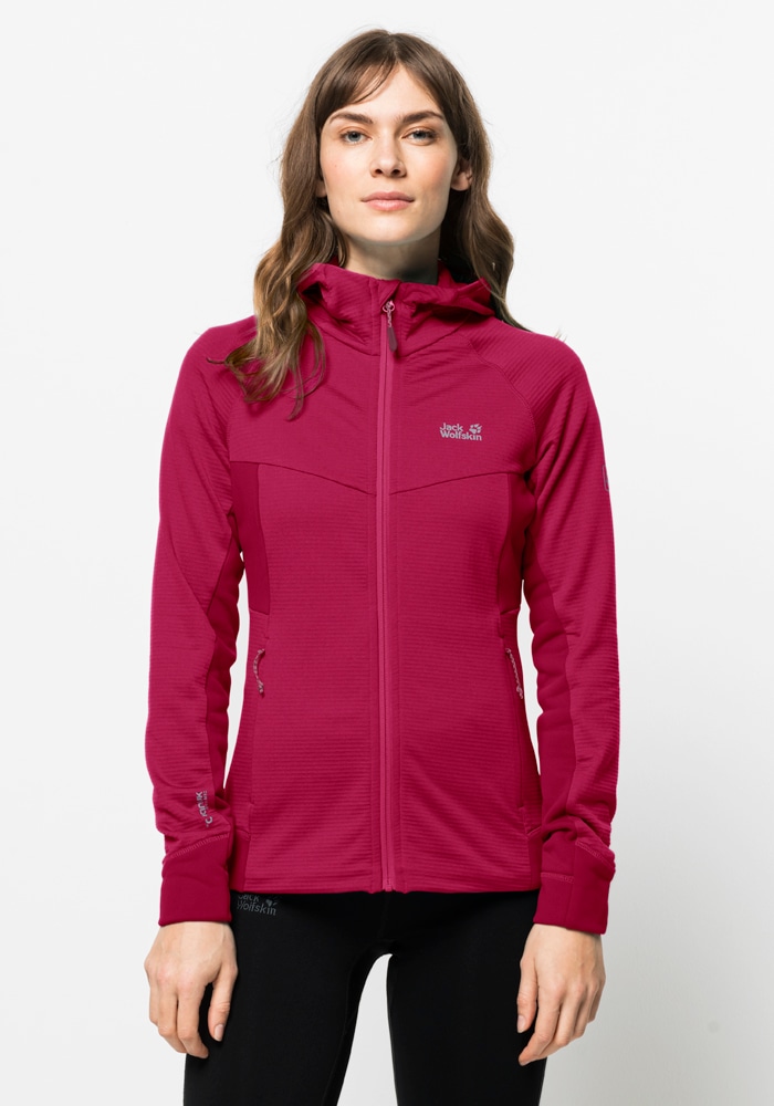 Jack Wolfskin Kapuzenfleecejacke »HYDRO GRID FLEECE W«, mit Kapuze von Jack Wolfskin