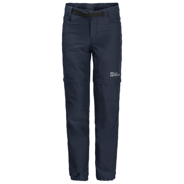 Jack Wolfskin - Kid's Active Zip Off Pants - Softshellhose Gr 128 blau von Jack Wolfskin