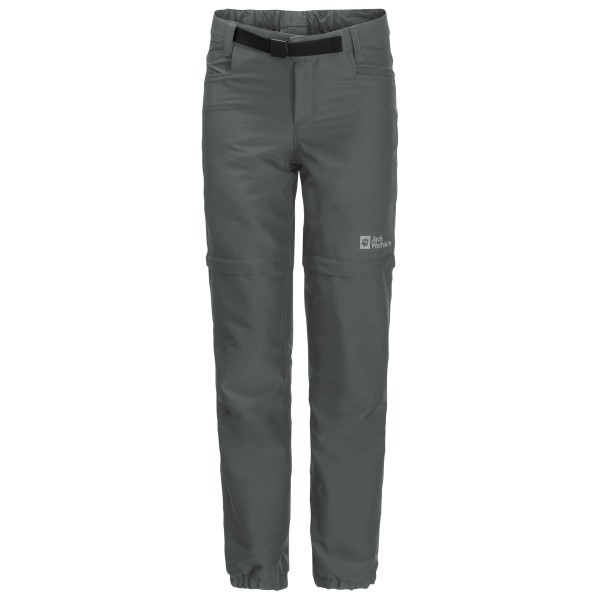 Jack Wolfskin - Kid's Active Zip Off Pants - Softshellhose Gr 164 grau von Jack Wolfskin