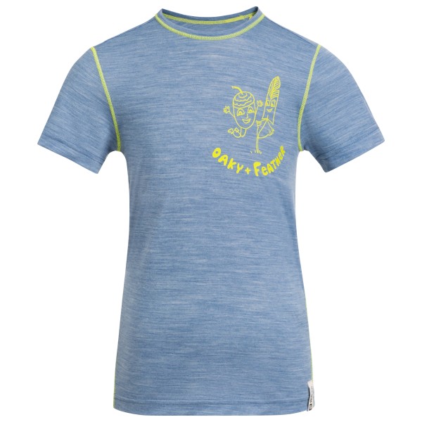 Jack Wolfskin - Kid's Merino Graphic T - Merinoshirt Gr 116 blau von Jack Wolfskin