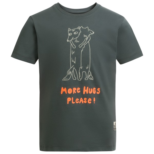 Jack Wolfskin - Kid's More Hugs T - T-Shirt Gr 152 grau von Jack Wolfskin