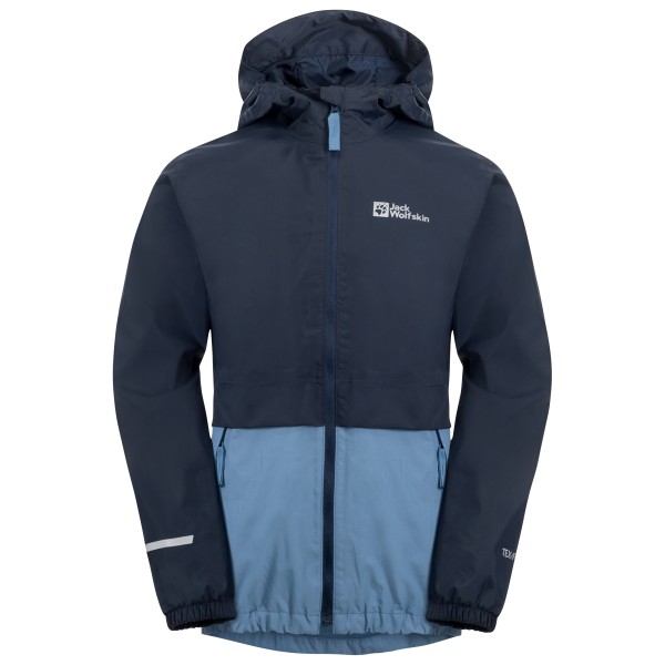 Jack Wolfskin - Kid's Rainy Days 2L Jacket - Regenjacke Gr 104;116;176;92 grau;rot/rosa von Jack Wolfskin