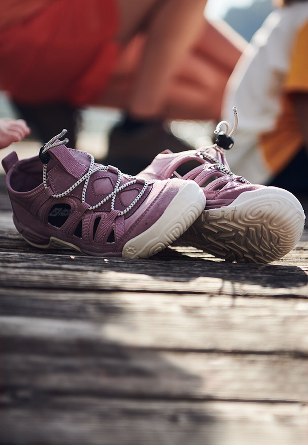 Jack Wolfskin Kinder Sandalen Villi Sandal Kids 37 ash mauve ash mauve von Jack Wolfskin