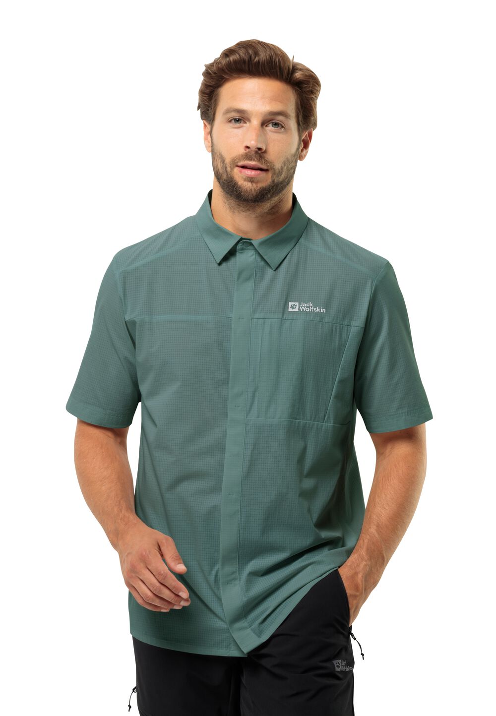 Jack Wolfskin Kurzarm Hemd Herren Vandra S/S Shirt Men S jade green jade green von Jack Wolfskin